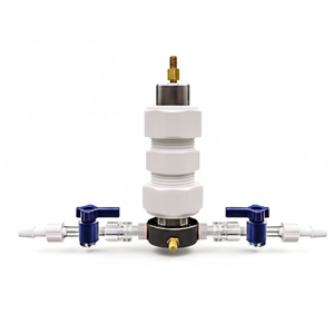 Two-Electrode Swagelok Cell (I.D.= 14, 20 mm) with Gas Inlet/Outlet for Metal-Gas Battery Testing, CMGBT2ESCG
