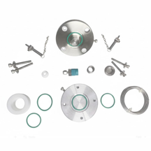 High-End Split Cell (D=16 mm) with Gas Inlet/Outlet for Metal-Gas (eg: Li-O2, Li-CO2) Battery Testing, CMGBTHESC