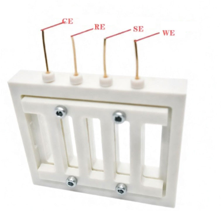 Four-Probe PTFE Cell for Ionic Conductivity Testing of Membranes, CMICTFPPC