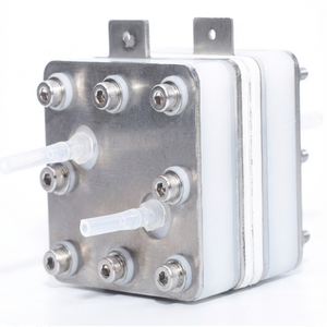 Organic Redox Flow Battery Testing Cell with Ti Bipolar Plates and Serpentine Flow Channels, CORFBTCTBPSFC