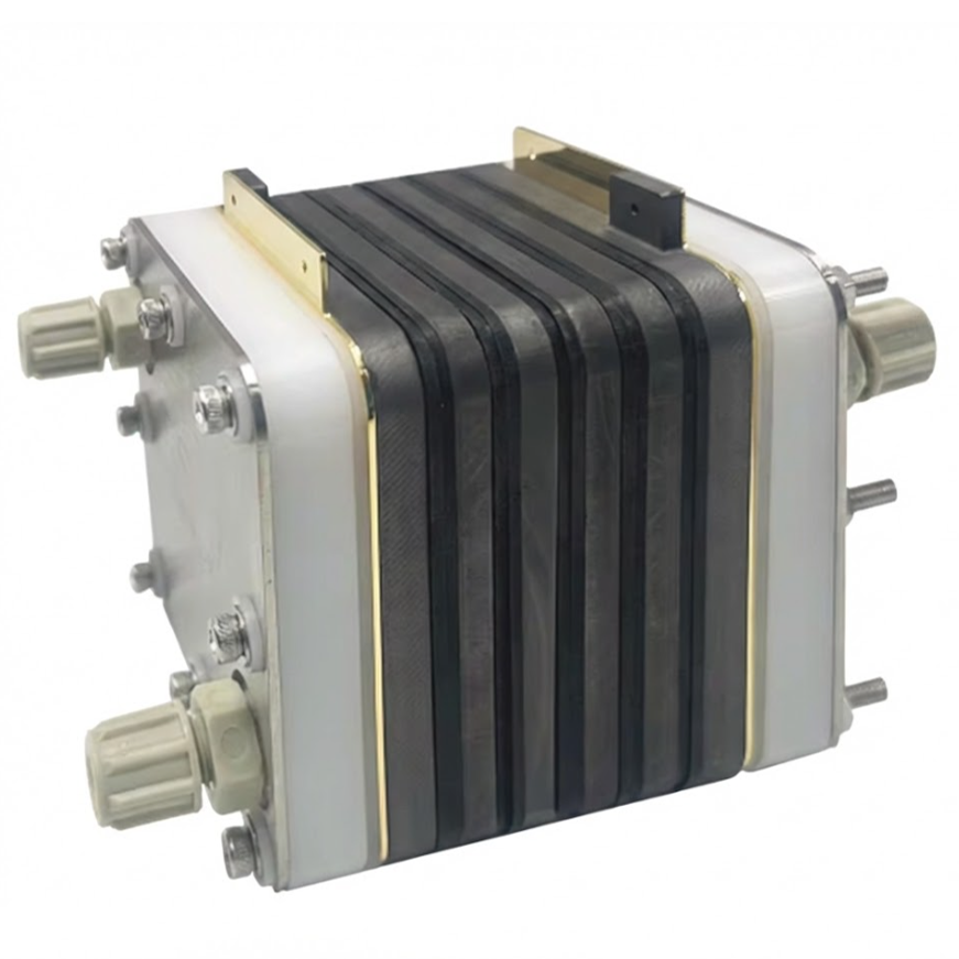 Redox Flow Battery Testing Cell Stack with Serpentine Flow Channels, CRFBTCSSFC
