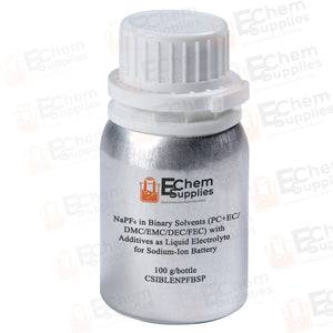 NaPF6 in Binary Solvents (PC+EC/DMC/EMC/DEC/FEC) with Additives as Liquid Electrolyte for Sodium-Ion Battery, 100 g/bottle, CSIBLENPFBSP