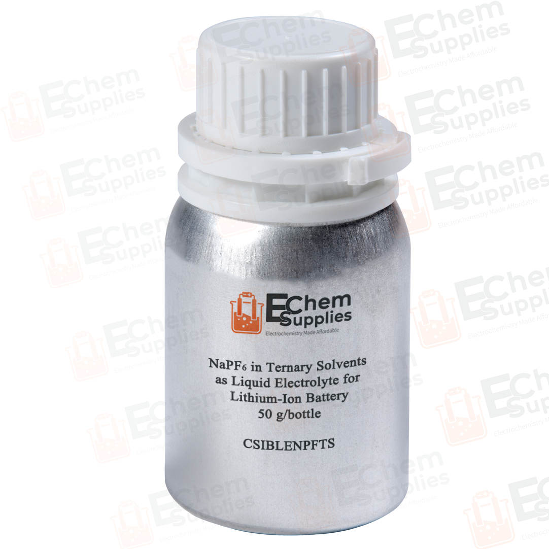 1.0 M NaPF6 in Ternary Solvents (EC/DMC/DEC/EMC/Diglyme) with Additives as Liquid Electrolyte for Sodium-Ion Battery, 50 g/bottle, CSIBLENPFTS