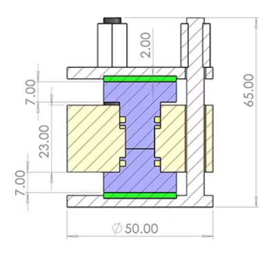 Economic Two-Electrode Split Cell (I.D.= 10 mm) with Jig Fixture for Solid-State Battery Testing, CSSBT2ESCJF