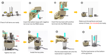 Economic Two-Electrode Split Cell (I.D.= 10 mm) with Jig Fixture for Solid-State Battery Testing, CSSBT2ESCJF