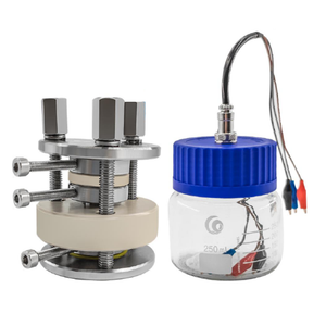 Three-Electrode Split Cell (I.D.= 10 mm) with Jig Fixture and Airtight Jar for Solid-State Battery Testing, CSSBT3ESCJF
