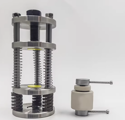 Constant-Pressure Two-Electrode Split Cell (I.D.= 10 mm) with Hybrid Jig Fixture for Solid-State Battery Testing, CSSBTCP2ESCHJF