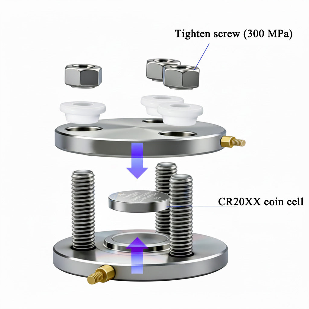 Compression Fixture for Solid-State Coin Cell (CR20XX) Test, CSSCCTCF