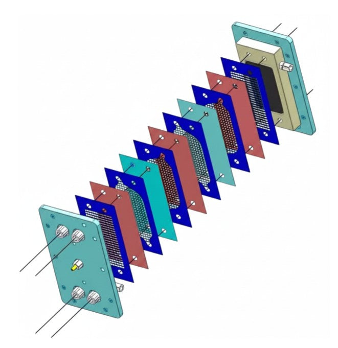 Electrodialysis (ED) Cell for Water Treatment and Mineral Extraction, CWTMEEDC