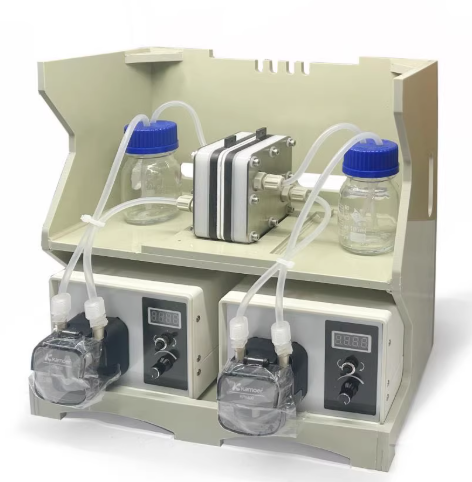 Deposition-Type Testing Cell with Serpentine Flow Channels for Zn-X (X=Br2/I2/Fe) Redox Flow Battery, CZXRFBDTCSFC