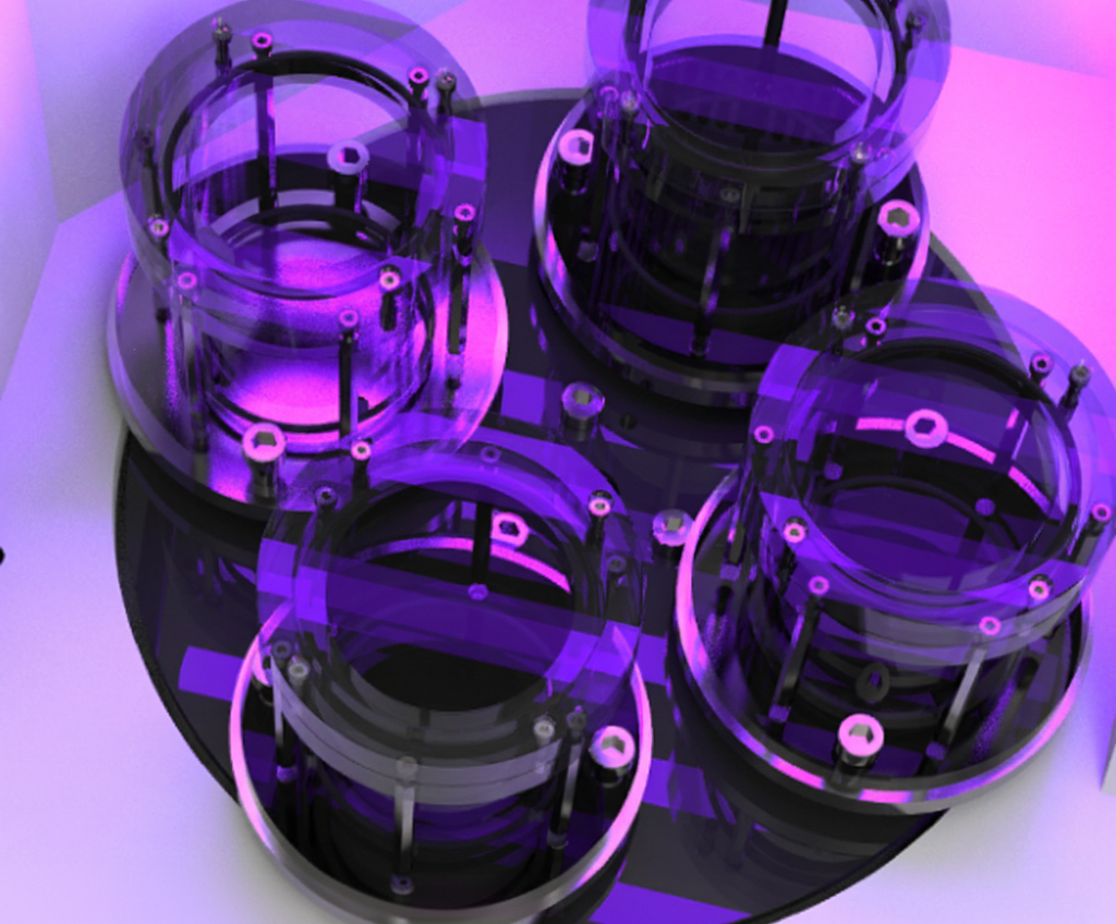 ECS-FM Light-Illuminated Planetary Ball Mill (900 rpm, 4*500 mL) for Photocatalysis, EFMPLIPBM