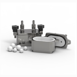 Vacuum Milling Jars (125 mL) for Nano High-Energy Vibratory Ball Mill, EFSANOHEVBMVMJ125