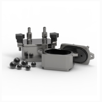 Vacuum Milling Jars (125 mL) for Nano High-Energy Vibratory Ball Mill, EFSANOHEVBMVMJ125