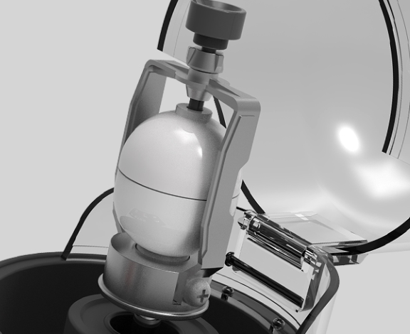 ECS-FS Mini Single Jar Vibratory Ball Mill (3000 CPM, 15 mL) (Ar-Filled Glovebox-Compatible), EFSMSJVBM