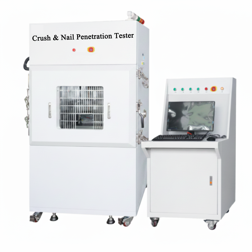 ECS-GB High Force (10-20 T) Battery Crush & Nail Penetration Tester (W600*D600*H400mm, 40 mm/s), EGBHFBCNPT
