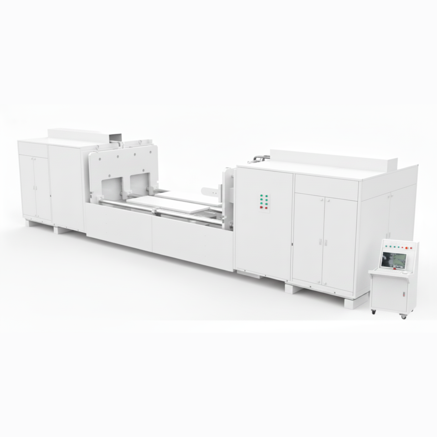 ECS-GB Horizontal High Force (20-100T) Battery Pack Crush & Nail Penetration Tester (W2500*D2000*H1000mm), EGBHHFBPCNPT
