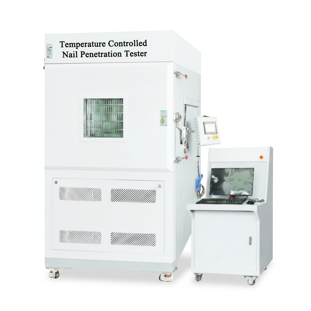 ECS-GB Temperature Controlled (Max. 100°C) Battery Nail Penetration Tester (W800*D800*H800 mm, 5T), EGBTCBNPT