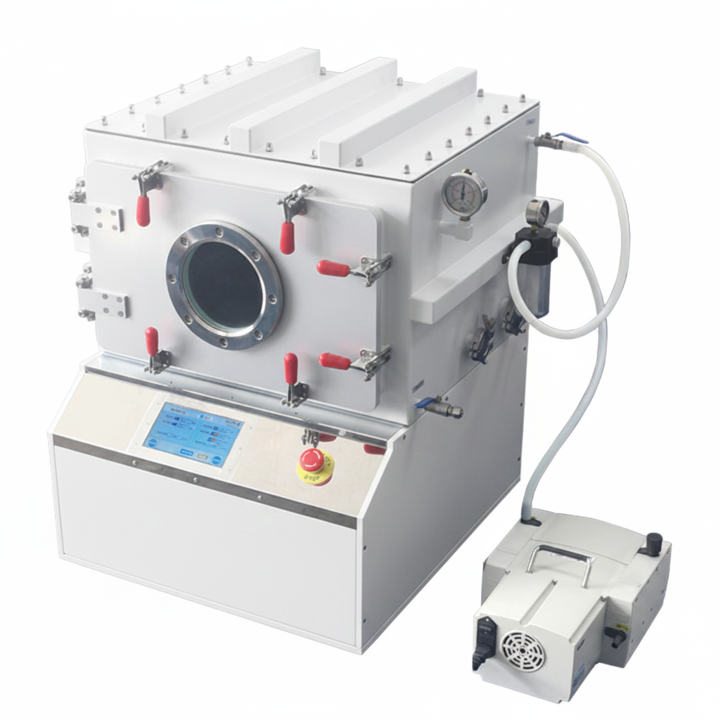 ECS-HC Automatic Vacuum Hot Press (300℃, 20-30T, 200*200 or 300*300 mm) for Electrode Lamination, EHCELAVHP