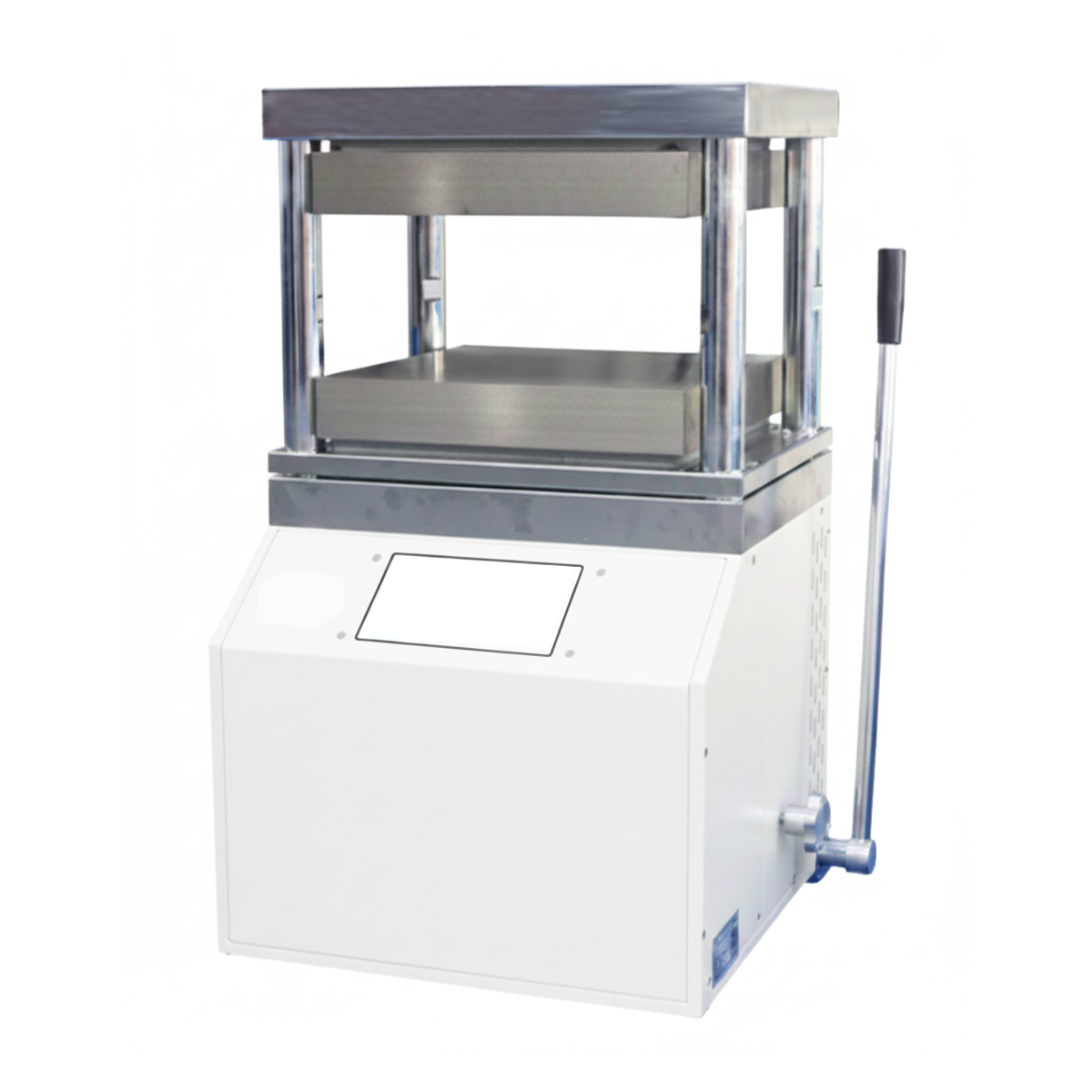 ECS-HC Integrated Manual Hydraulic Plate Press (300 or 500℃, 10-30T, 200*200-400*400 mm) for Electrode Lamination, EHCELIMHPP