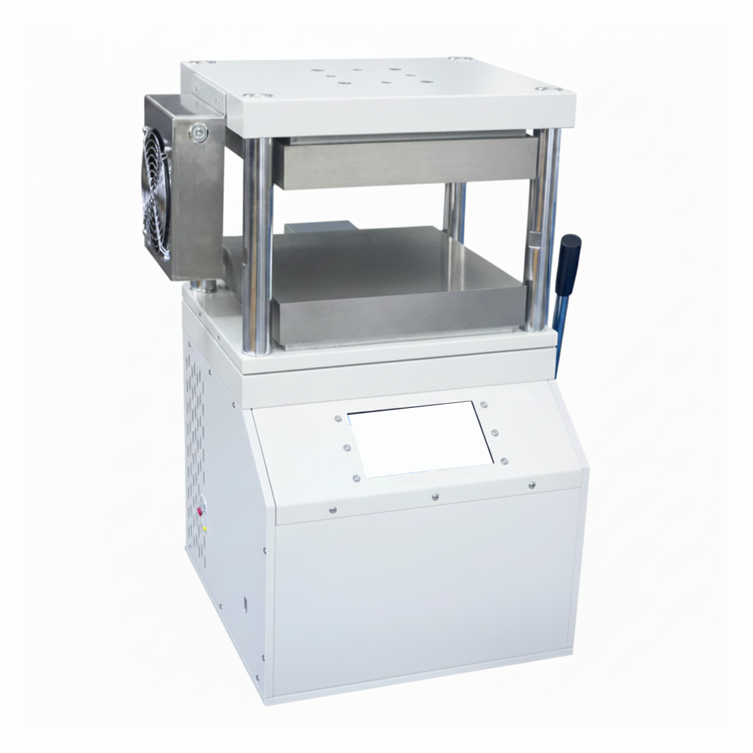 ECS-HC Integrated Manual Hydraulic Plate Press (300 or 500℃, 10-30T, 200*200-400*400 mm) for Electrode Lamination, EHCELIMHPP