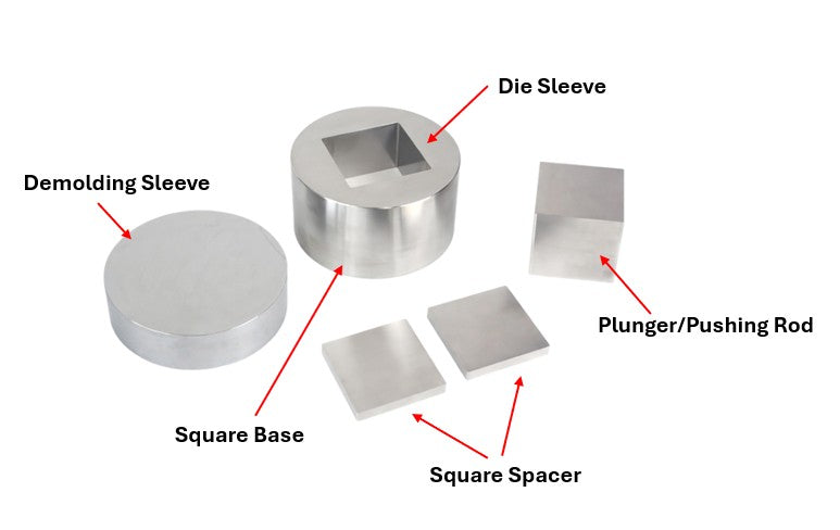 ECS-HC E-Series Square Dry Pellet Pressing Die (41-80 mm), EHCESDPPD
