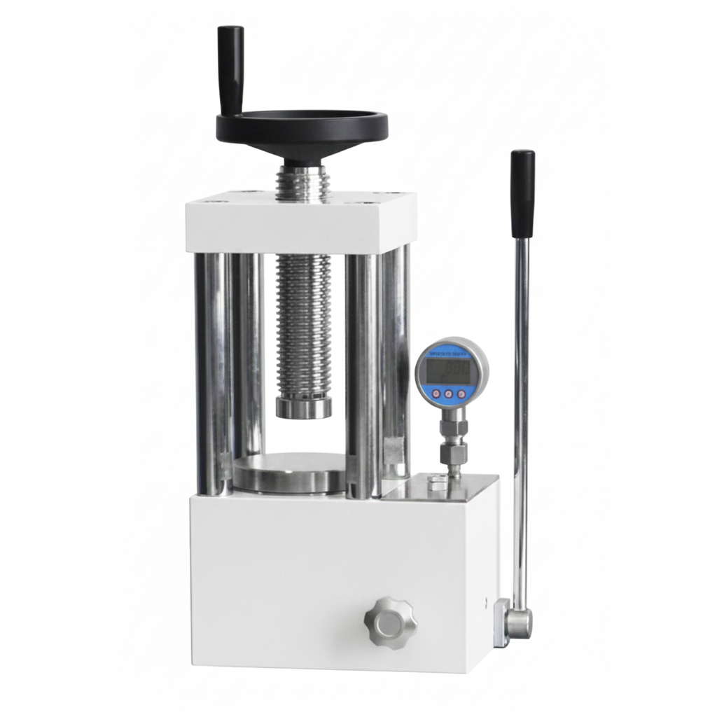 ECS-HC Manual Hydraulic Pellet Press (15-60T) with Four Pillars, EHCMHPP4P