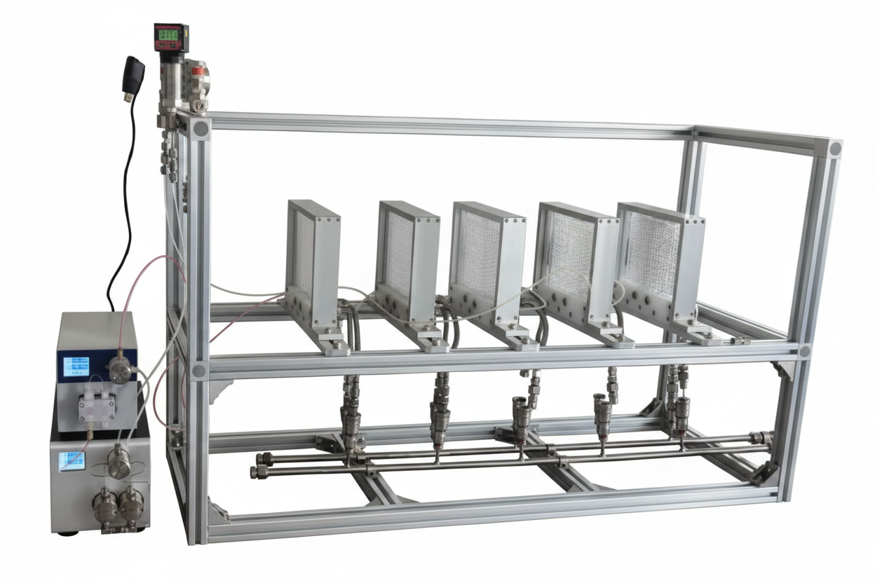 ECS-MM Continuous Flow Microreactor (L152*W152*T10mm), EMMCFMR