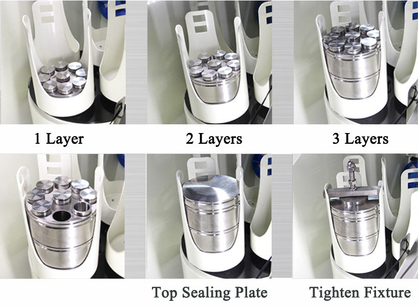 ECS-MQ High Throughput Planetary Ball Mill with Four Stations and 16-112 Milling Jars (Max. 800 rpm), EMQHTPBM
