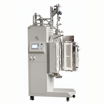 ECS-N Fluidized Bed Chemical Vapor Deposition (FBCVD) Furnace (Max. 1200℃, Dual-Zones) with Automatic Feeder and Receiver for Powder Coating, ENFBCVDFAFR