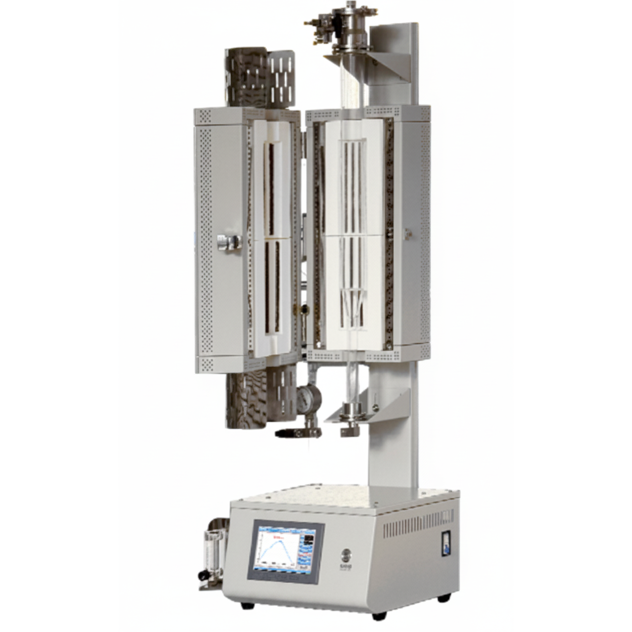 ECS-N Fluidized Bed Chemical Vapor Deposition (FBCVD) Furnace (Max. 1200℃, 2" Quartz Tube) for Powder Coating, ENFBCVDF