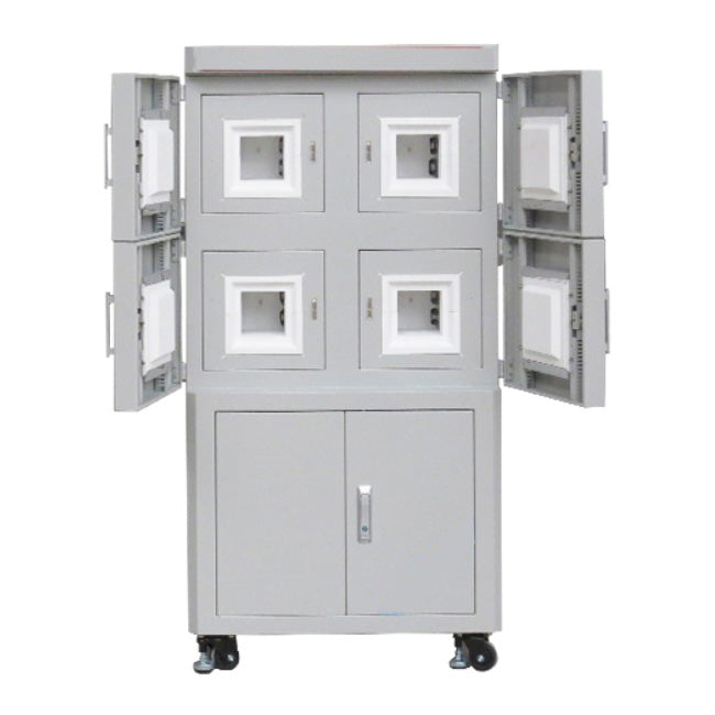 ECS-N 1500℃ High Throughput Intelligent Muffle Furnace (1.7 L× 4) with Touch-Screen Control, ENHTIMFTSC1500