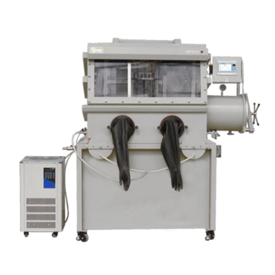 ECS-NM Vacuum Molten Salt Electrolysis Furnace (Max. 1000℃) Integrated with Single Chamber Glovebox, ENMVMSFSCG