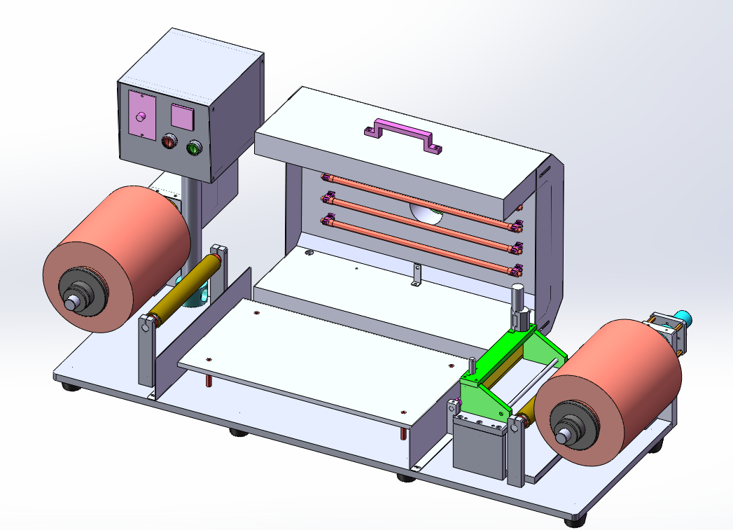 ECS-R Economic Benchtop Roll-to-Roll Tape Casting Coater (150℃, Max. W200 mm), EREBR2RTCC