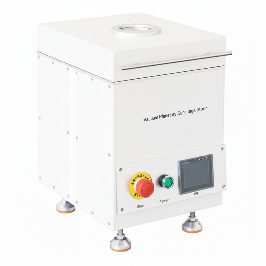 ECS-S Compact Planetary Vacuum Centrifugal Mixer (2000 rpm, 2*150 mL) with HMI Touch Screen, ERECPVCMTS