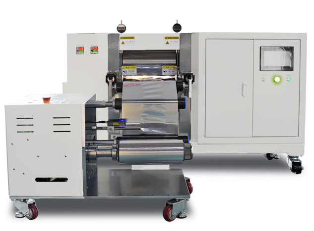 ECS-RL Pressure-Controlled Hot Rolling Press (W=300mm, 40T, 130°C) for Electrode Calendering, ERLECPCHRP