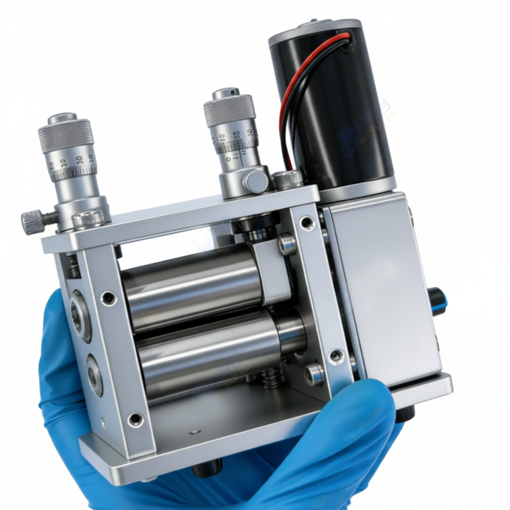 ECS-R Mini Cold Rolling Press (W=40mm) (Ar-Glovebox Compatible), ERMCRP