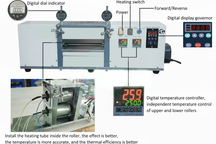 ECS-RM Gap-Control Hot Rolling Press (W200mm, 130°C) for Electrode Calendering, ERMECGCHRP