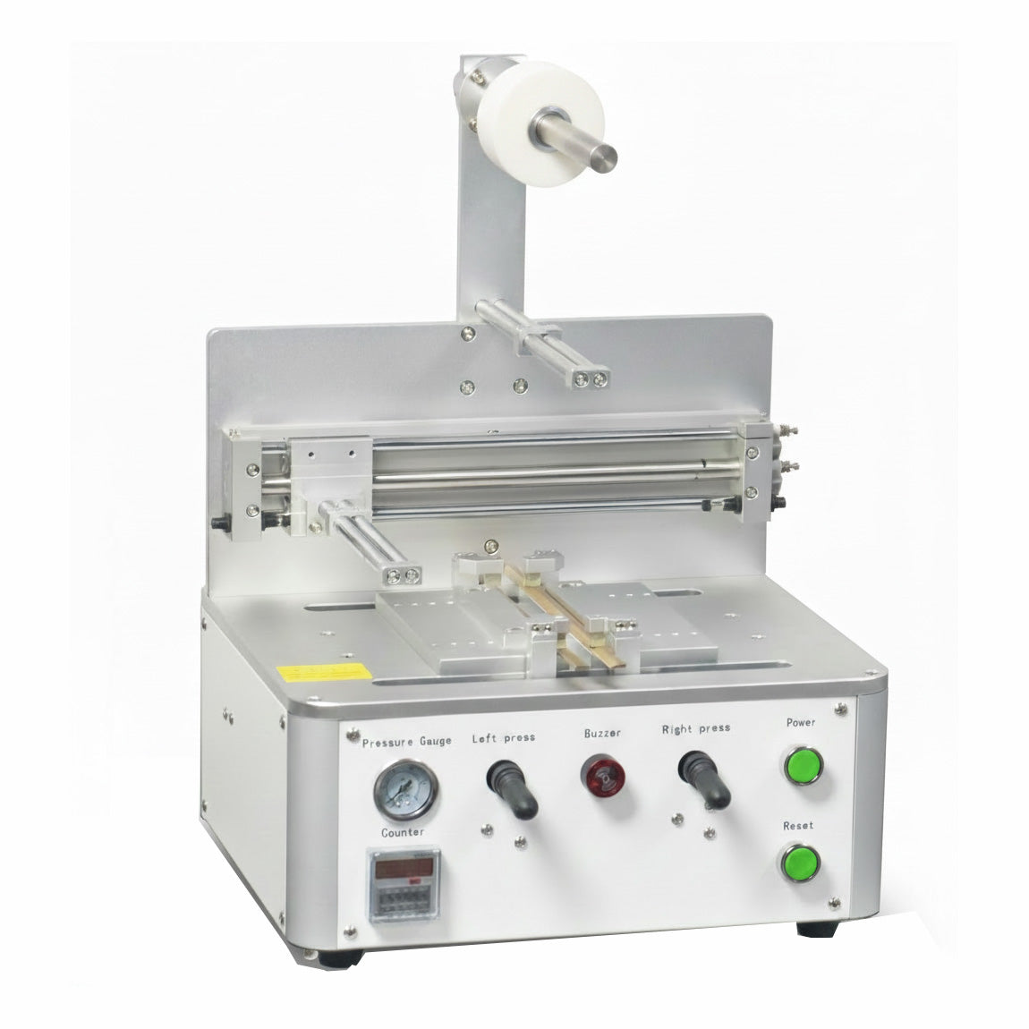 ECS-R Economic Benchtop Manual Stacker (L180mm x W180mm) for Pouch Cells (Ar Glovebox Compatible), ERPCEBMS