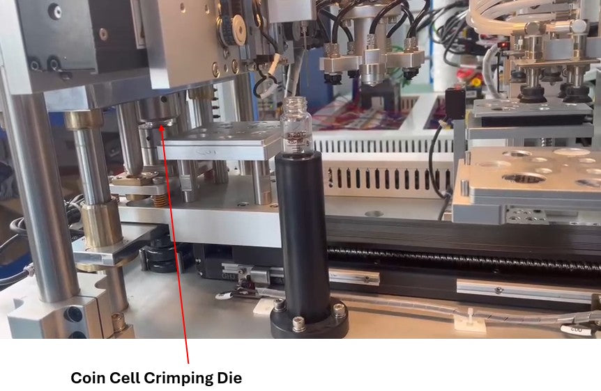 ECS-RS Automatic Coin Cell Assembling Machine (20 Stacks, Glovebox Compatible), ERSACCAM