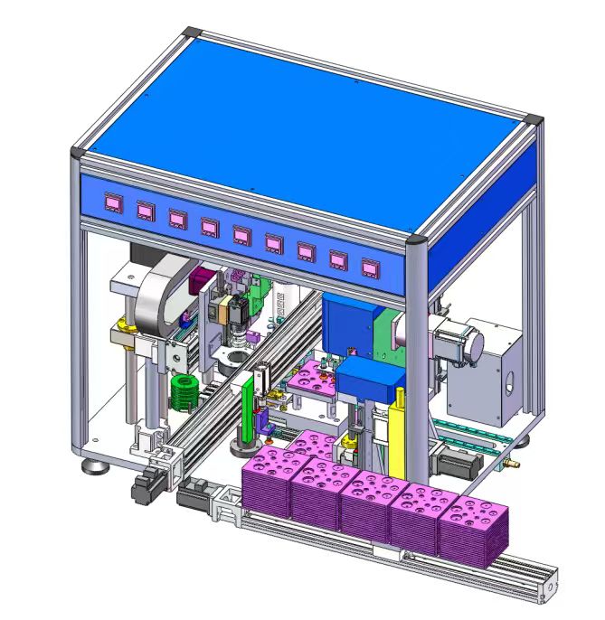 ECS-RS Automatic Coin Cell Assembling Machine (20 Stacks, Glovebox Compatible), ERSACCAM
