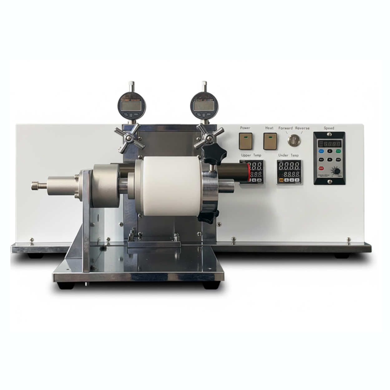 ECS-RS Gap-Control Hot Rolling Press (W100mm, 130°C) for Electrode Calendering, ERSECGCHRP