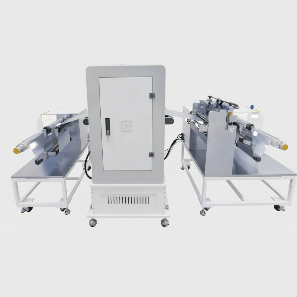 ECS-SL Pressure-Controlled Hot Rolling Press (W=300mm, 30T, 150°C) for Electrode Calendering, ESLECPCHRP