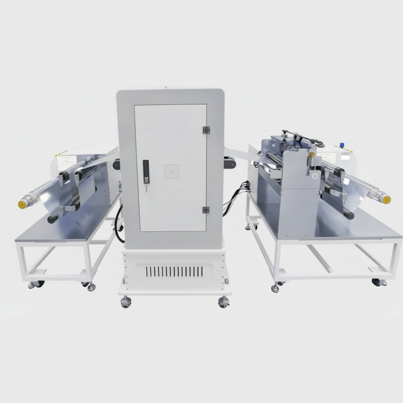 ECS-SL Pressure-Controlled Hot Rolling Press (W=300mm, 30T, 150°C) for Electrode Calendering, ESLECPCHRP
