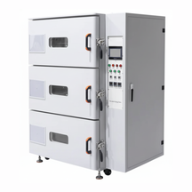 ECS-SM Vacuum Oven with Triple Chambers (150°C, 3×120 L) for Battery Powder and Electrode Drying, ESMBPEDVO3C