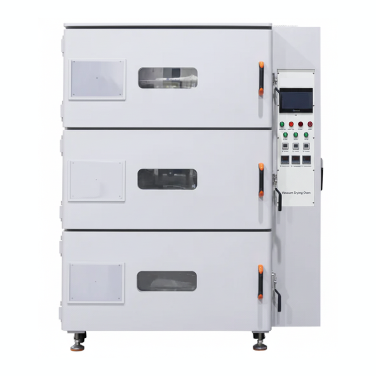 ECS-SM Vacuum Oven with Triple Chambers (150°C, 3×120 L) for Battery Powder and Electrode Drying, ESMBPEDVO3C