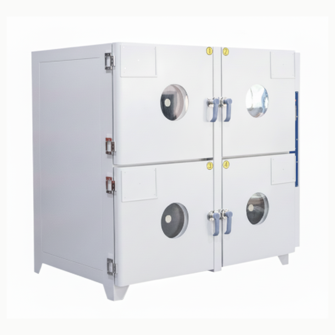 ECS-SM Vacuum Oven with Four Independent Chambers (150°C, 4×200 L) for Battery Powder and Electrode Drying, ESMBPEDVO4C