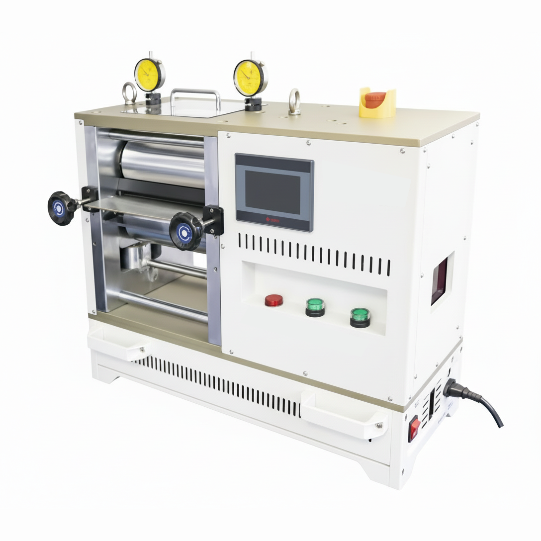 ECS-SM Pressure-Control Cold Rolling Press (W200mm) for Electrode Calendering, ESMECPCCRP