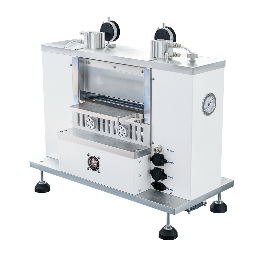 ECS-SM Hot Rolling Press (W=200mm, 80℃) with Rubber Roll for Electrode Sheet Lamination, ESMESLHRP