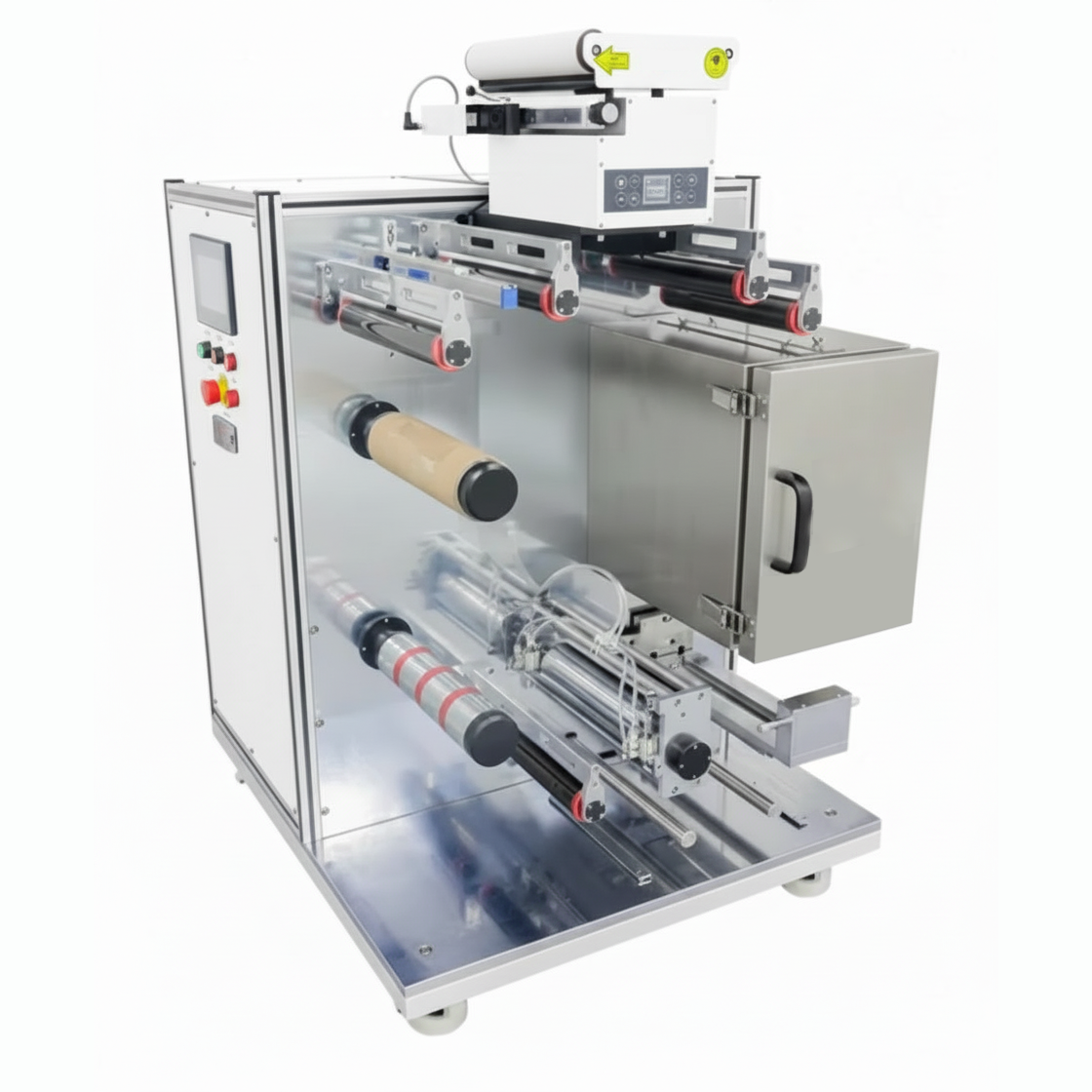 ECS-SM Roll-to-Roll Dip Coater (Max. 280 mm) with Metering Wire Rod and IR Heating, ESMR2RDC