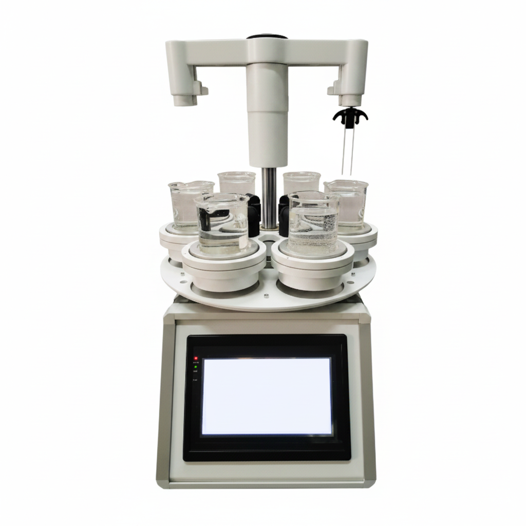 ECS-SS 6-Positions Dip Coater with Independent Heating (80℃) and Stirring, ESS6PDCIHS